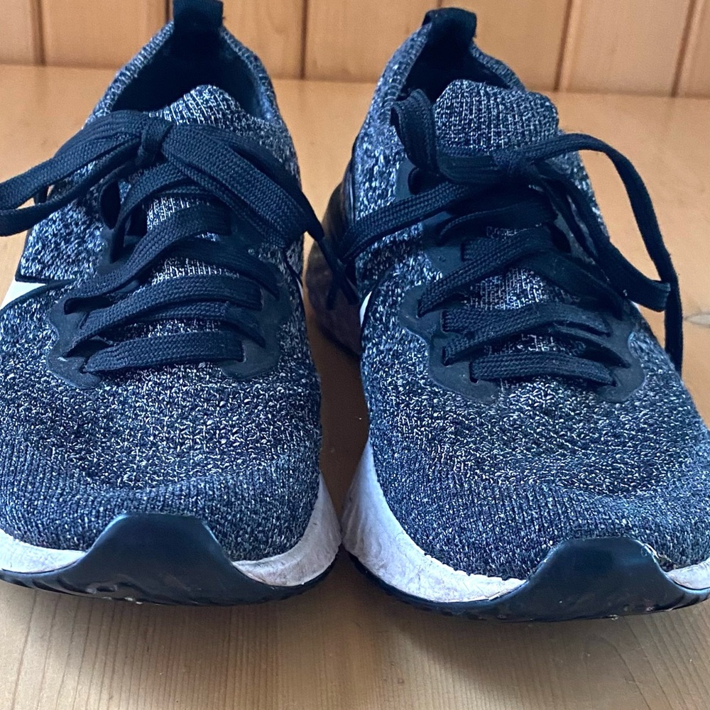 Nike Black and White Running Shoes